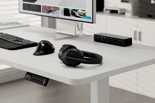 Casti Kensington EQ C3550 Over-Ear, reglabile, microfon cu anulare sunet inclus, conexiune Bluetooth, negru